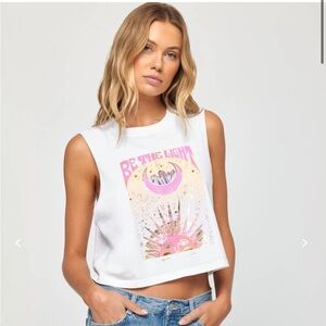 be the light callie crop top from spiritual gangster